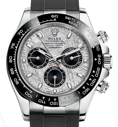 rolex daytona white gold oysterflex retail price|rolex daytona value chart.